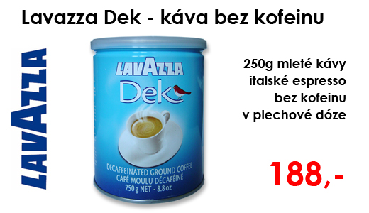 Lavazza - mletá káva bez kofeinu - akční nabídka