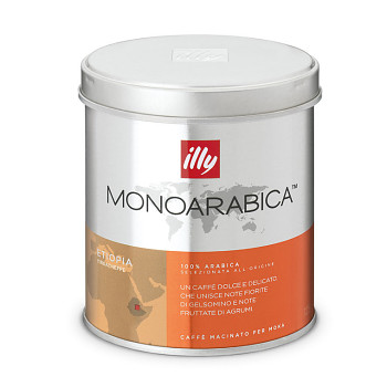 Mletá káva illy Etiopie