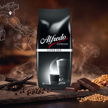 ALFREDO Super Bar 1000g - zrnková káva