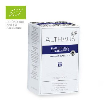 Čaj Althaus černý - BIO Darjeeling Highlands 20 x 1,75g